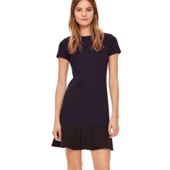 TORY BURCH Navy Blue and Black Quilted Jaquard XS - Picture 12 of 12